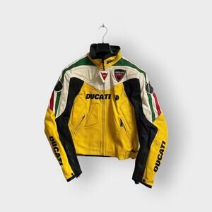 Super Sick! 00s Ducati Biker Leather Jacket